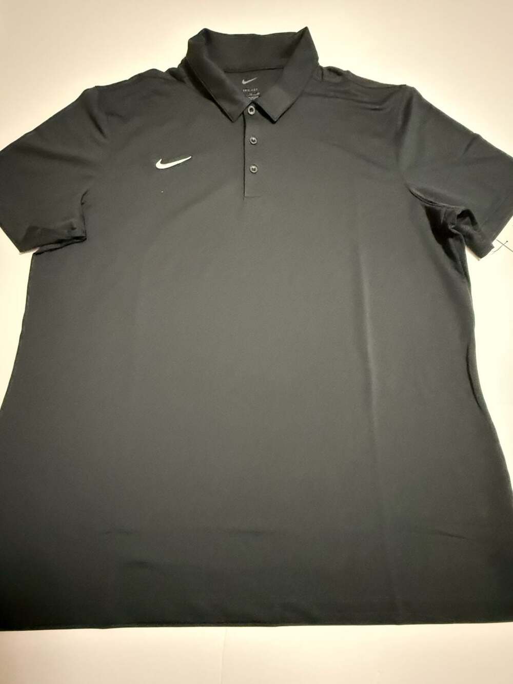 Nike Franchise Polo Shirt Size XL Black Dri-Fit Short Sleeve CI4470